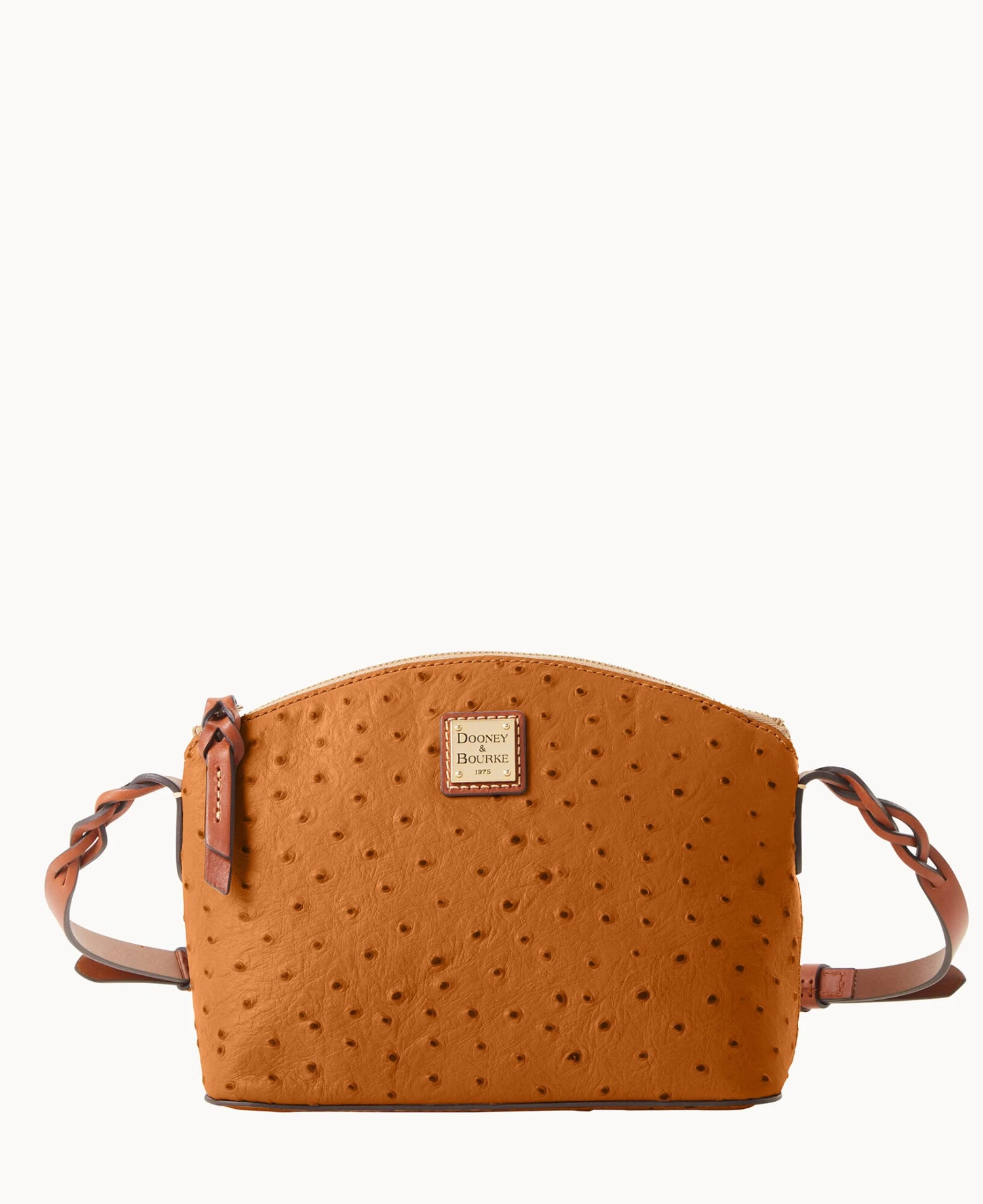 Ostrich Penny Crossbody Caramel 13 Ostrich Penny Crossbody Caramel - Image 13