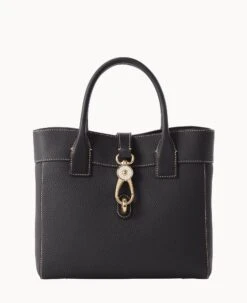 Pebble Grain Cara Tote Black 28 Pebble Grain Cara Tote Black -Dooney & Bourke B1828G AWBLPABL