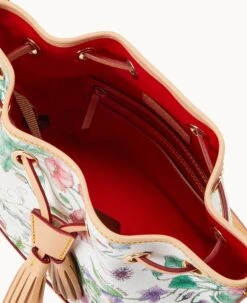 Botanical Collection Small Drawstring White -Dooney & Bourke B1830G BZWHSVNA ALT2 1