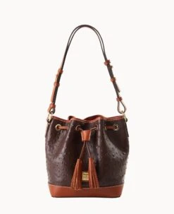 Ostrich Small Drawstring Brown Tmoro -Dooney & Bourke B1830G OTBMPAKR 1