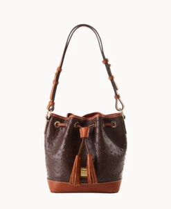 Ostrich Small Drawstring Brown Tmoro -Dooney & Bourke B1830G OTBMPAKR 2