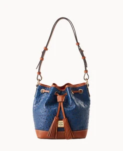 Ostrich Small Drawstring Brown Tmoro -Dooney & Bourke B1830G OTNVPAKR