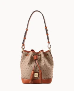 Ostrich Small Drawstring Brown Tmoro -Dooney & Bourke B1830G OTXDPAKR