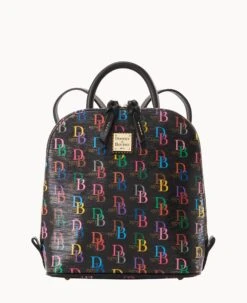 DB75 Multi Small Zip Pod Backpack Black -Dooney & Bourke B1842G 5SBLPABL 1