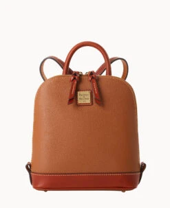 Pebble Grain Small Zip Pod Backpack Caramel 23 Pebble Grain Small Zip Pod Backpack Caramel -Dooney & Bourke B1842G AWCAPATN 2