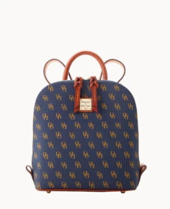 Gretta Small Zip Pod Backpack Ivy -Dooney & Bourke B1842G NGNVPATN