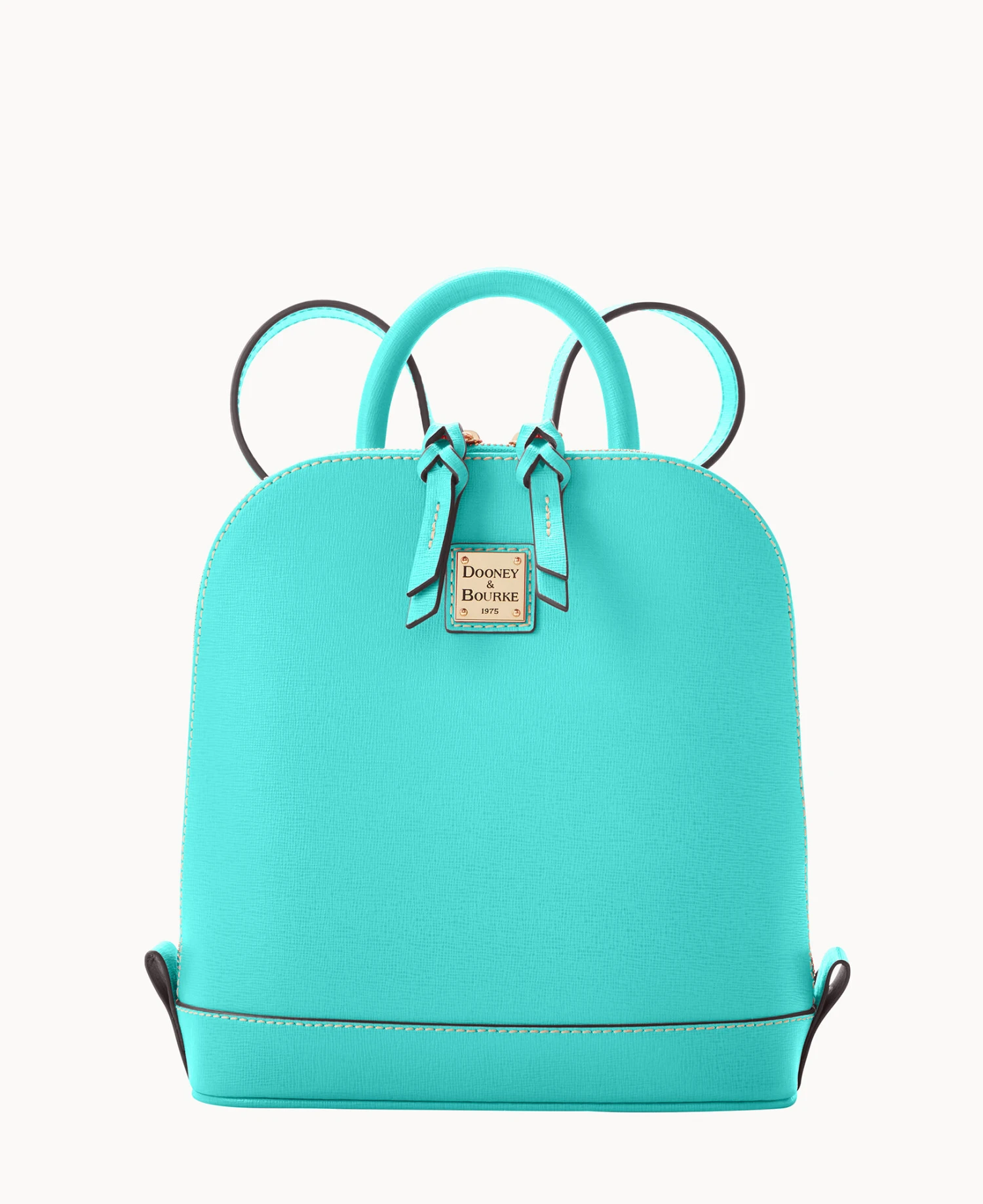 Saffiano Small Zip Pod Backpack Amber 16 Saffiano Small Zip Pod Backpack Amber - Image 16