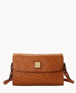 Ostrich Lacey Clutch Mushroom -Dooney & Bourke B1848G OTCAPAKR