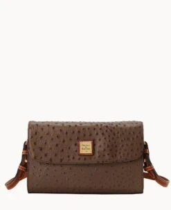 Ostrich Lacey Clutch Mushroom -Dooney & Bourke B1848G OTMSPAKR 1