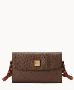 Ostrich Lacey Clutch Mushroom -Dooney & Bourke B1848G OTMSPAKR 2