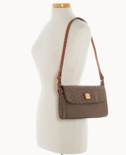 Ostrich Lacey Clutch Mushroom -Dooney & Bourke B1848G OTMSPAKR ALT4