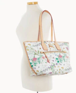 Botanical Collection Tote White -Dooney & Bourke B1854G BZWHSVNA ALT4