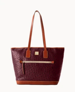 Ostrich Tote Black Black -Dooney & Bourke B1854G OTBGPAKR