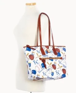 MLB Royals Tote ROYALS -Dooney & Bourke B1854G QUMWPATNRYLS ALT4 1