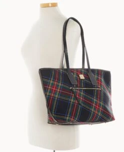 Tartan Tote Black -Dooney & Bourke B1854G TTBLPABL ALT4 1