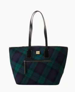 Tartan Tote Black -Dooney & Bourke B1854G TTNVPABL