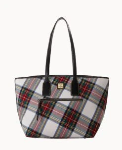 Tartan Tote Black -Dooney & Bourke B1854G TTWHPABL