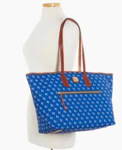 MLB Royals Large Tote ROYALS -Dooney & Bourke B1855G MJBUPATNRYLS ALT4