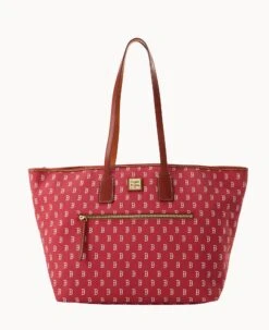 MLB Red Sox Large Tote RED SOX -Dooney & Bourke B1855G MJRDPATNRDSX 1