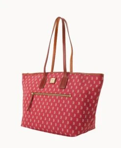 MLB Red Sox Large Tote RED SOX -Dooney & Bourke B1855G MJRDPATNRDSX ALT1 1