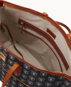 NFL Raiders Large Tote RAIDERS 15 NFL Raiders Large Tote RAIDERS -Dooney & Bourke B1855G NJBLPATNRAID ALT2 1
