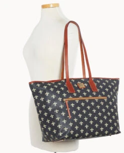 NFL Saints Large Tote SAINTS -Dooney & Bourke B1855G NJBLPATNSNTS ALT4