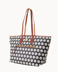 NFL Steelers Large Tote STEELERS -Dooney & Bourke B1855G NJBLPATNSTLR ALT1 1