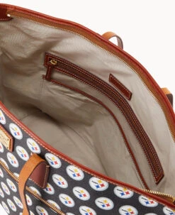 NFL Steelers Large Tote STEELERS -Dooney & Bourke B1855G NJBLPATNSTLR ALT2