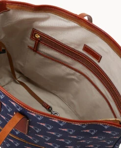 NFL Patriots Large Tote PATRIOTS -Dooney & Bourke B1855G NJNVPATNPATR ALT2
