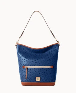 Ostrich Hobo Black Black 36 Ostrich Hobo Black Black -Dooney & Bourke B1863G OTNVPAKR