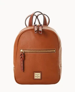 Pebble Grain Small Ronnie Backpack Midnight Blue -Dooney & Bourke B1872G AWCAPATN