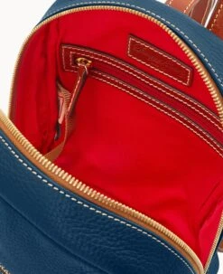 Pebble Grain Small Ronnie Backpack Midnight Blue -Dooney & Bourke B1872G AWMDPATN ALT2