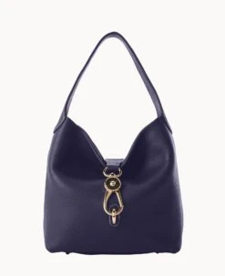 Pebble Grain Small Logo Lock Sac Midnight Blue -Dooney & Bourke B1892G 9PMD9PMD 1