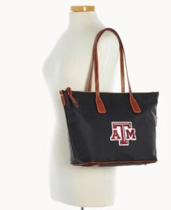 Collegiate Texas Achr(38)M University Top Zip Tote TEXAS A&M -Dooney & Bourke B1904G INBLPATNTXAM ALT4 1