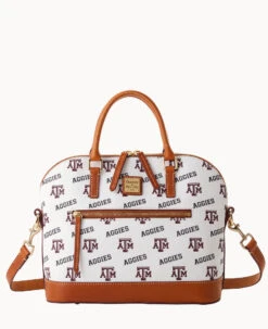 Collegiate Texas Achr(38)M University Domed Zip Satchel TEXAS A&M -Dooney & Bourke B1914G AAWHPANATXAM 2