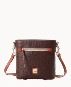 Ostrich Small Zip Crossbody Light Aqua -Dooney & Bourke B1915G OTBMPAKR