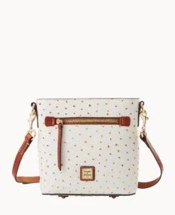 Ostrich Small Zip Crossbody Light Aqua -Dooney & Bourke B1915G OTBOPATN