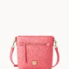 Saffiano Small Zip Crossbody Bubble Gum