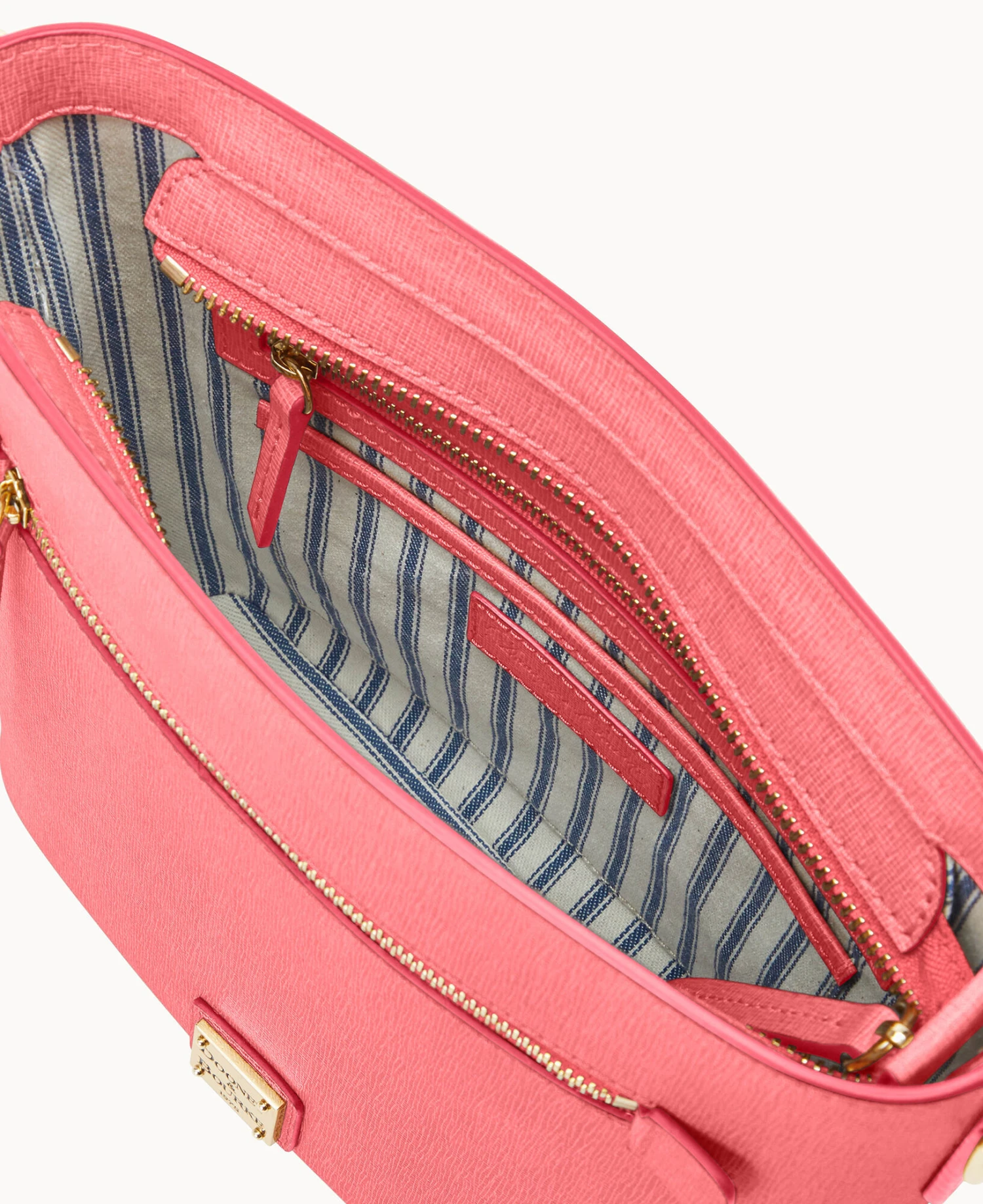 Saffiano Zip Crossbody Bubble Gum 4 Saffiano Zip Crossbody Bubble Gum - Image 4
