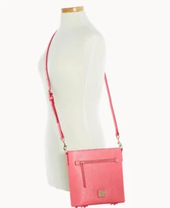 Saffiano Zip Crossbody Bubble Gum 29 Saffiano Zip Crossbody Bubble Gum -Dooney & Bourke B1920G SIBZSIBZ0002 ALT4 1