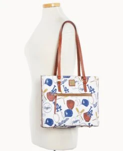 MLB Dodgers Shopper DODGERS -Dooney & Bourke B1924G QUMWPATNDODG ALT4 1