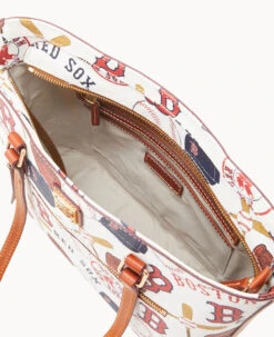 MLB Red Sox Shopper RED SOX -Dooney & Bourke B1924G QUMWPATNRDSX ALT2