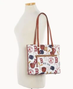 MLB Red Sox Shopper RED SOX -Dooney & Bourke B1924G QUMWPATNRDSX ALT4 1