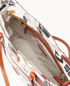 MLB White Sox Shopper WHITE SOX -Dooney & Bourke B1924G QUMWPATNWHSX ALT2