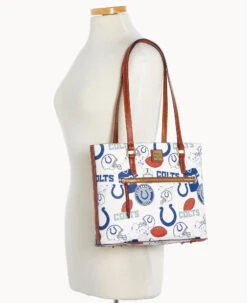 NFL Colts Shopper COLTS -Dooney & Bourke B1924G QWMWPATNCOLT ALT4