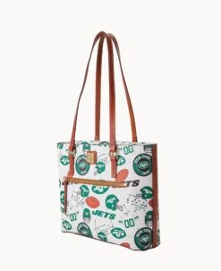 NFL Jets Shopper JETS -Dooney & Bourke B1924G QWMWPATNJETS ALT1 1