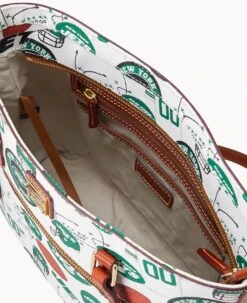 NFL Jets Shopper JETS -Dooney & Bourke B1924G QWMWPATNJETS ALT2 1