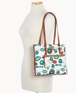 NFL Jets Shopper JETS -Dooney & Bourke B1924G QWMWPATNJETS ALT4