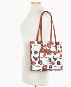 NFL Texans Shopper TEXANS -Dooney & Bourke B1924G QWMWPATNTEXA ALT4
