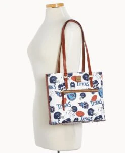 NFL Titans Shopper TITANS -Dooney & Bourke B1924G QWMWPATNTTNS ALT4 1